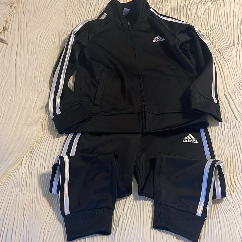 Adidas boys size 5 track suit.